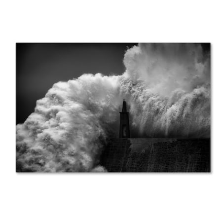 Trademark Fine Art Alfonso Maseda Varela 'Hugging The Lighthouse' Canvas Art, 30x47 1X01107-C3047GG